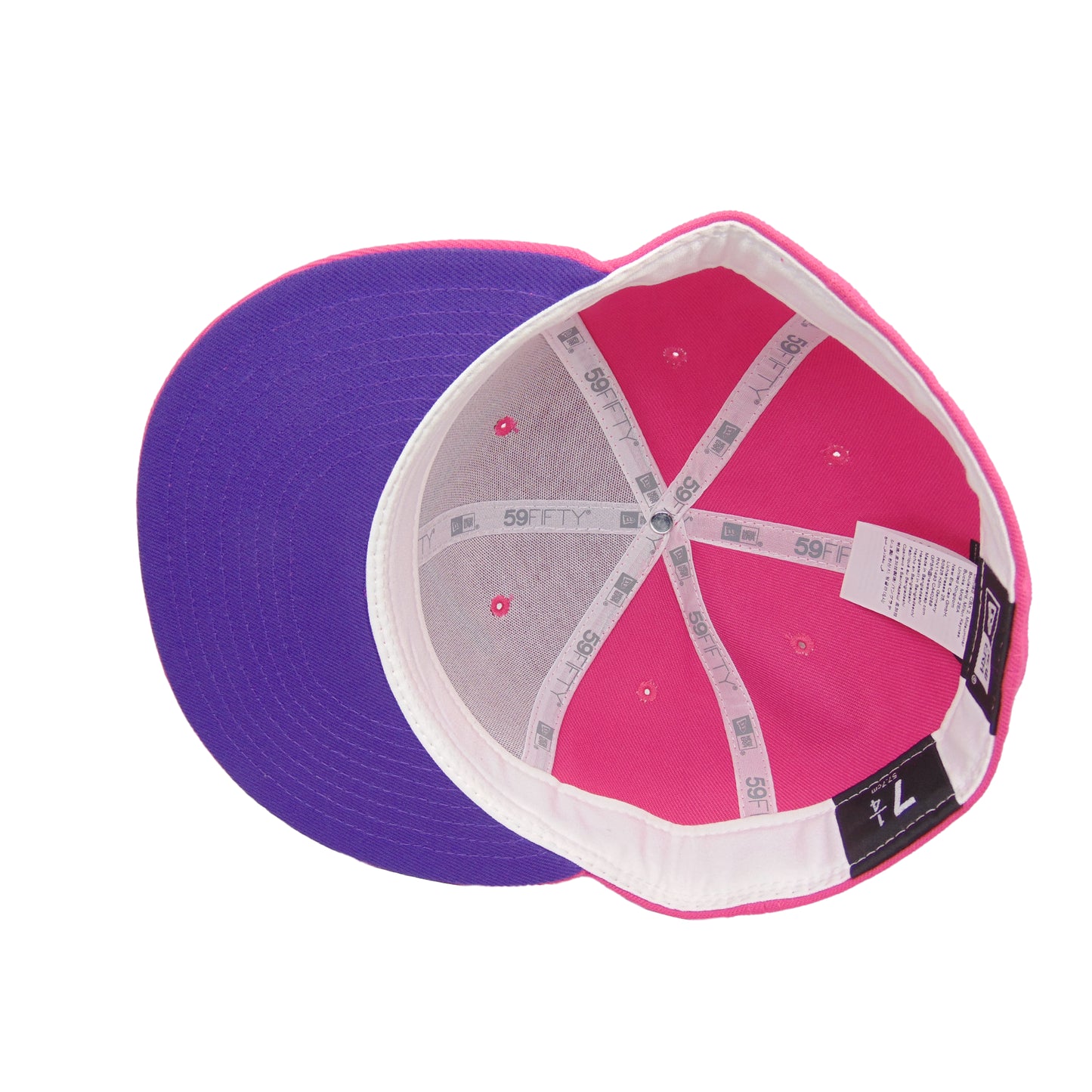 JustFitteds Crossed Bats Logo New Era 59FIFTY Cap Beetroot Purple