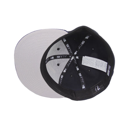 JustFitteds Crossed Bats Logo New Era 59FIFTY Cap Navy Red White