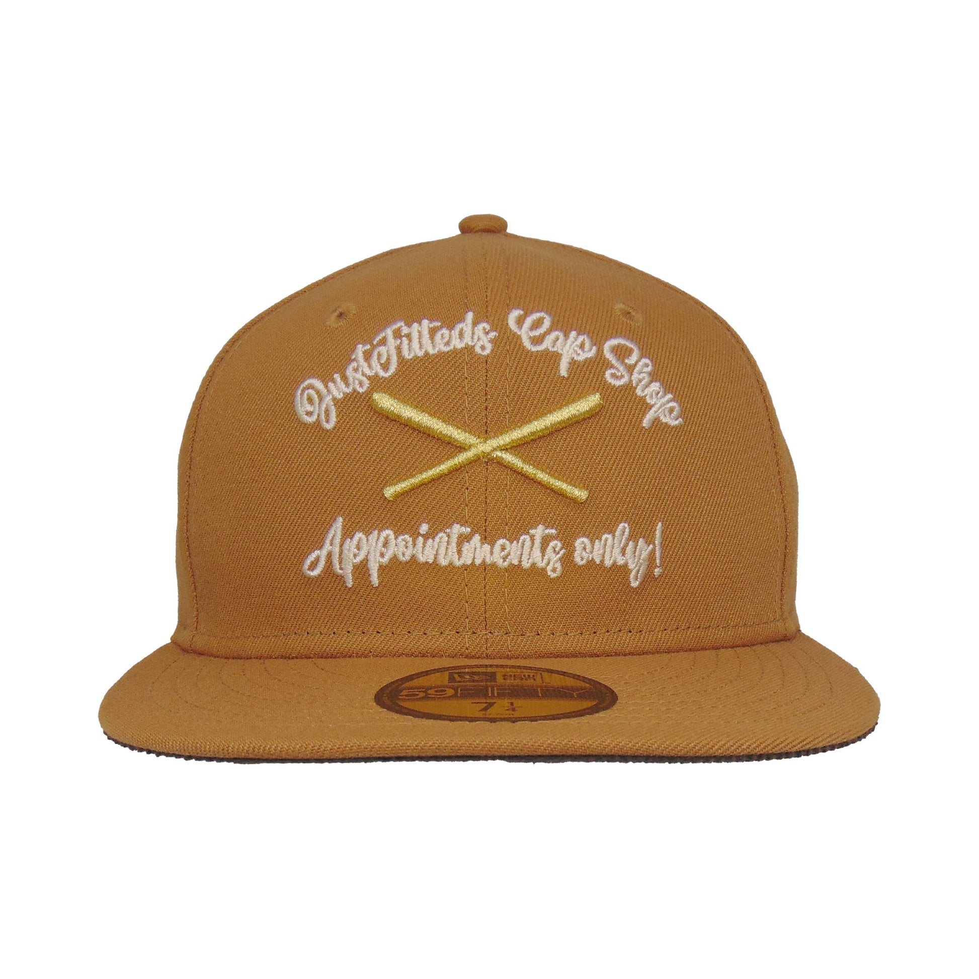 JustFitteds Appointments only New Era 59FIFTY LT Bronze tan Front View
