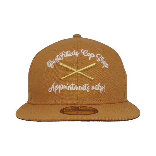 JustFitteds Appointments only New Era 59FIFTY LT Bronze tan Front View