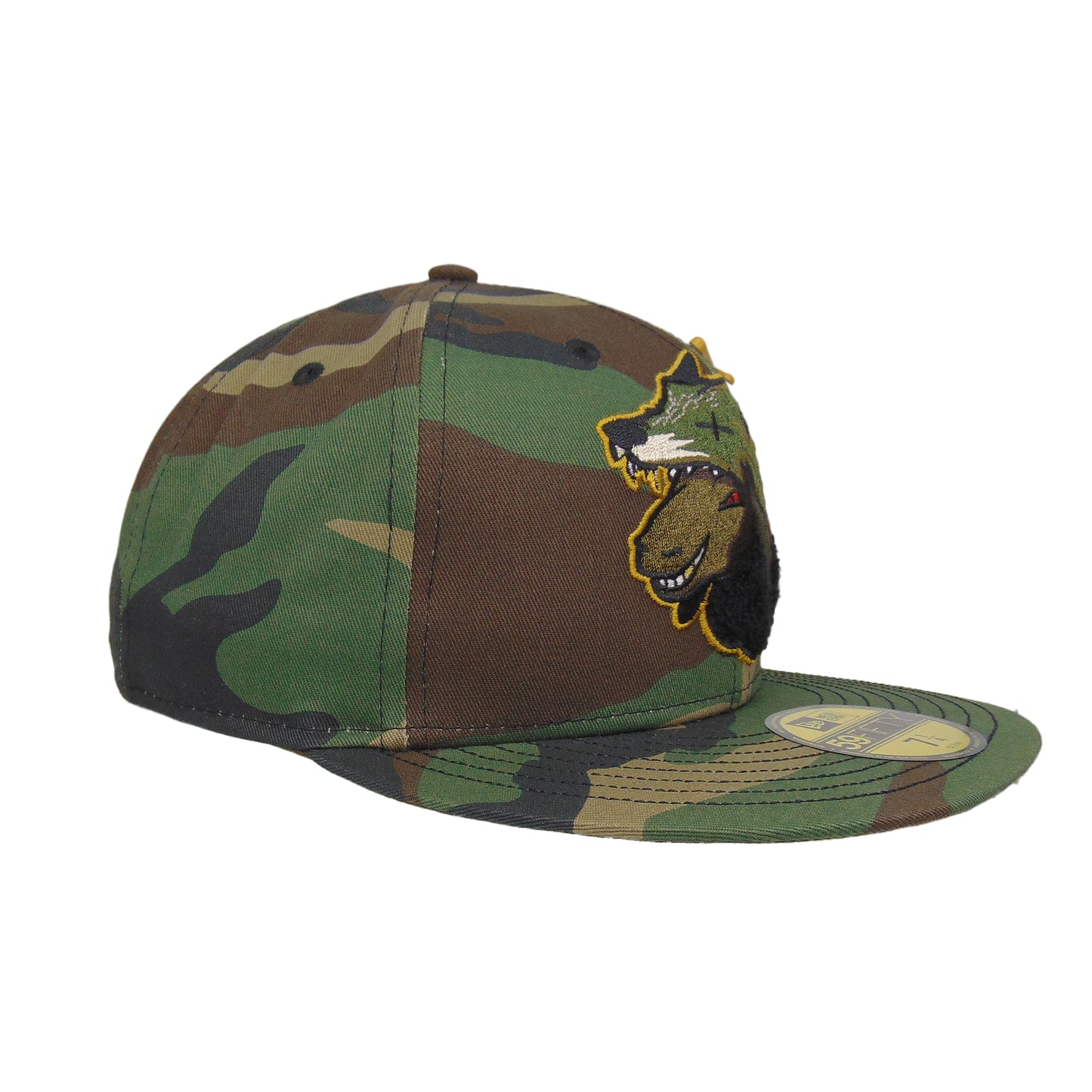 JustFitteds False Flag Black Sheep 59FIFTY Cap Woodland Camo