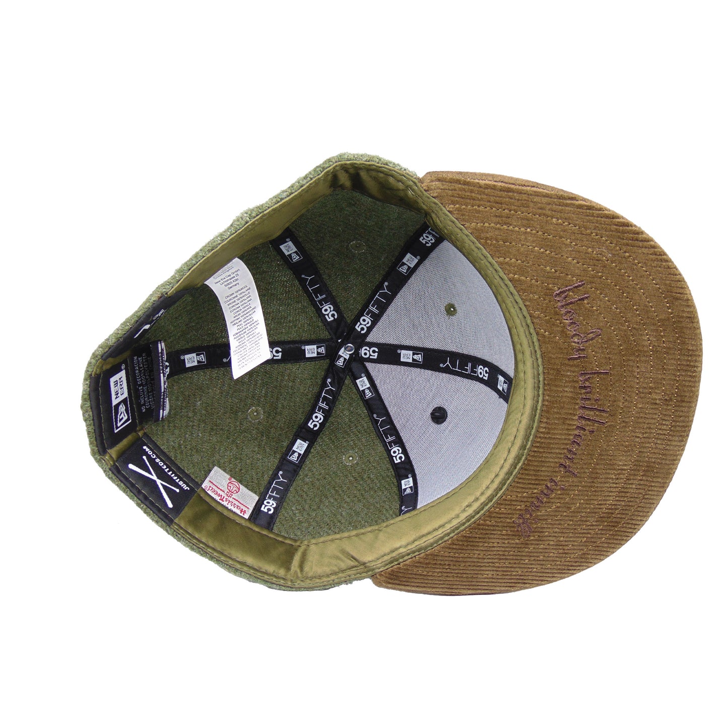 JustFitteds False Flag Black Sheep 59FIFTY Cap Harris Tweed Olive