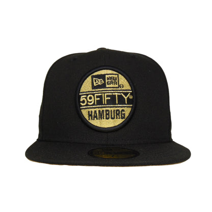 JustFitteds Hamburg Sticker New Era 59FIFTY BLK black Front View