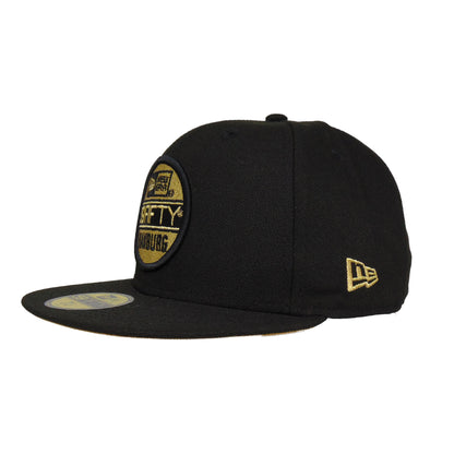 JustFitteds Hamburg Sticker New Era 59FIFTY BLK black Side View