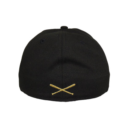 JustFitteds Hamburg Sticker New Era 59FIFTY BLK black Back View