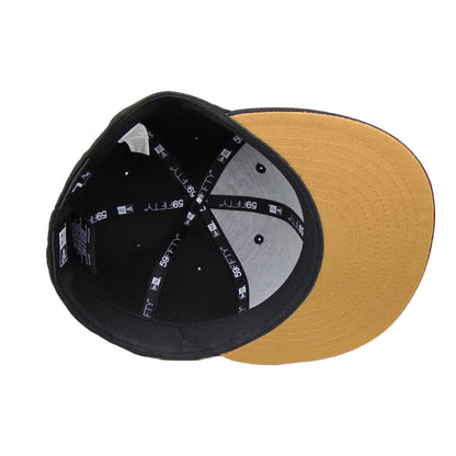 JustFitteds Hamburg Sticker New Era 59FIFTY BLK black Undervisor View