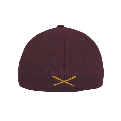 JustFitteds Berlin Sticker 59FIFTY New Era Cap MRN black Back View