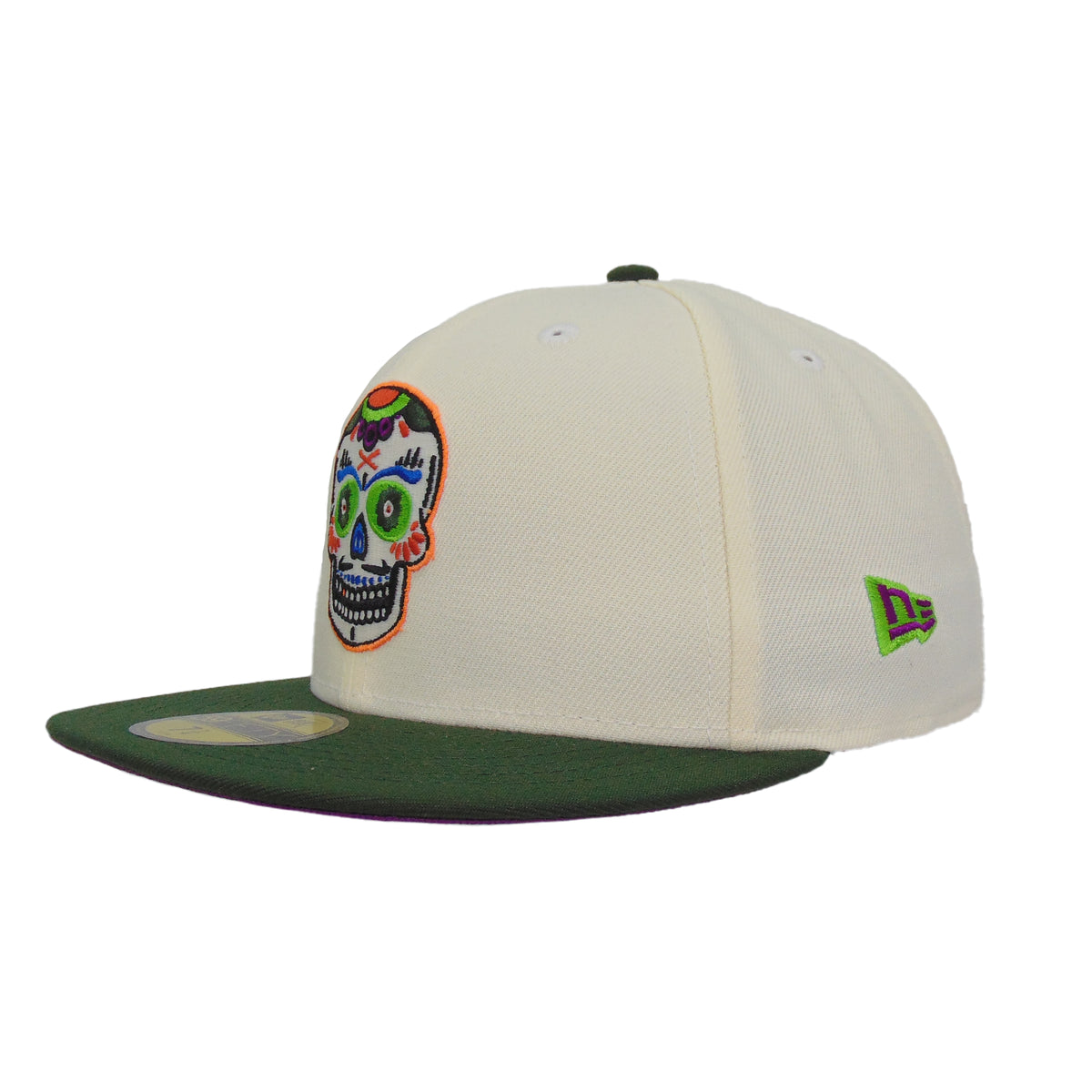 JustFitteds Sugar Skull New Era 59FIFTY Cap Chrome