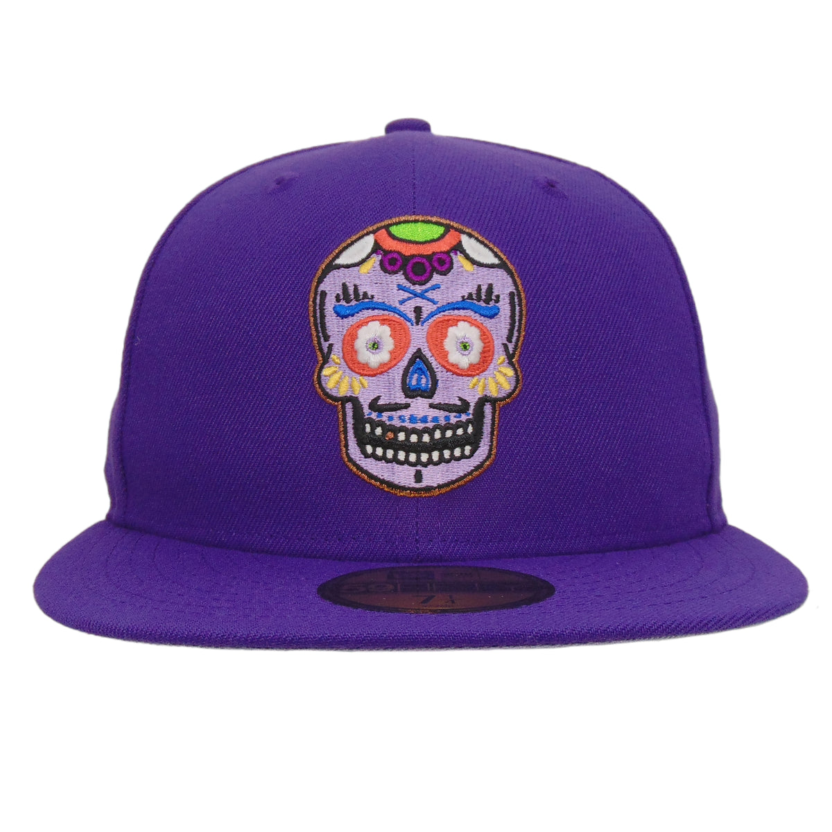 JustFitteds Sugar Skull New Era 59FIFTY Cap Deep Purple Lavender