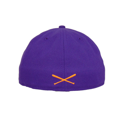 JustFitteds Sugar Skull New Era 59FIFTY Cap Deep Purple Lavender