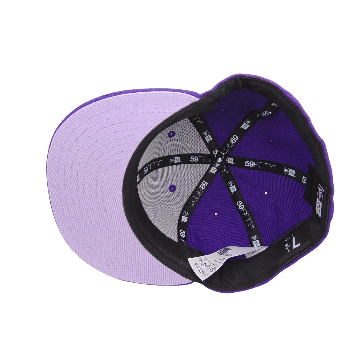 JustFitteds Sugar Skull New Era 59FIFTY Cap Deep Purple Lavender