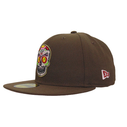 JustFitteds Sugar Skull New Era 59FIFTY Cap Walnut