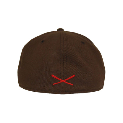 St. Pauli JF Exclusive New Era 59FIFTY Cap Walnut Brown brown
red Back View