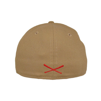 St. Pauli JF Exclusive New Era 59FIFTY Cap Camel khaki
brown Back View