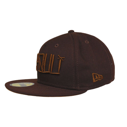 St. Pauli JF Exclusive 59FIFTY New Era Cap Cali Burnt Wood dark brown
peanut Side View