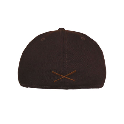 St. Pauli JF Exclusive 59FIFTY New Era Cap Cali Burnt Wood dark brown
peanut Back View