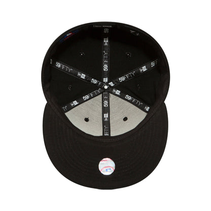 New York Yankees New Era 59FIFTY Cap Blackout black Undervisor View