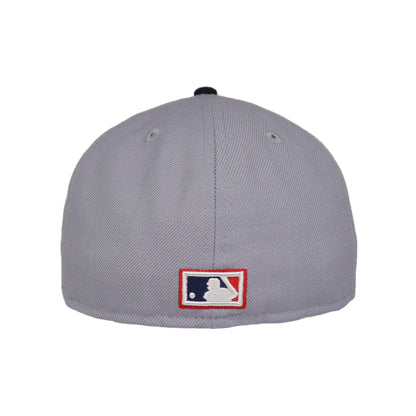 Cleveland Indians New Era 59Fifty Cap Grey Wool 2002 grey
navy Back View