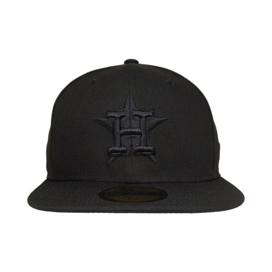 Houston Astros Custom New Era 59FIFTY Cap Blackout