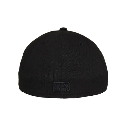 Houston Astros Custom New Era 59FIFTY Cap Blackout black 
grey Back View
