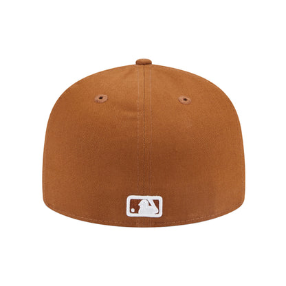 Los Angeles Dodgers New Era 59FIFTY Cap Peanut peanut Back View