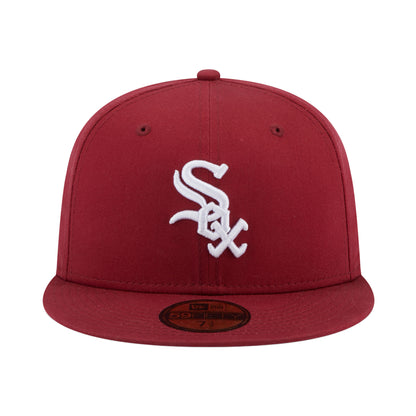Chicago White Sox  New Era 59FIFTY Cap Cardinal dark red Front View