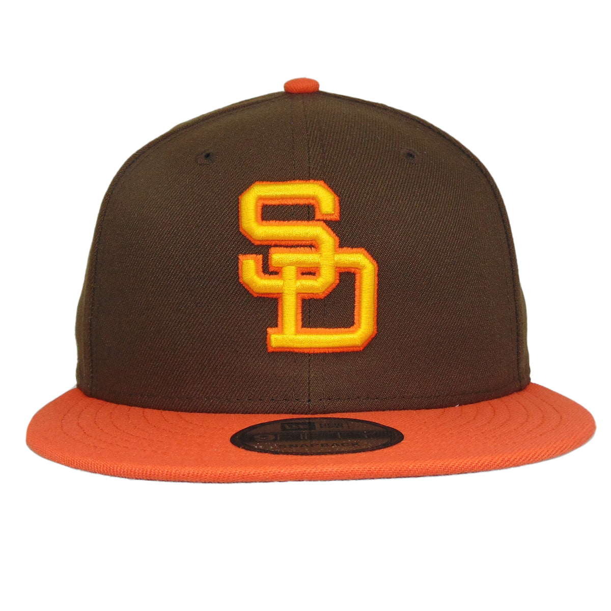 San Diego Padres 9FIFTY New Era Snapback Cap Walnut Orange