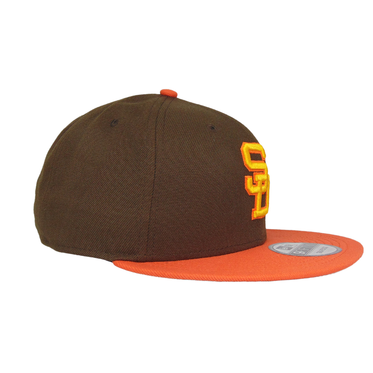 San Diego Padres 9FIFTY New Era Snapback Cap Walnut Orange