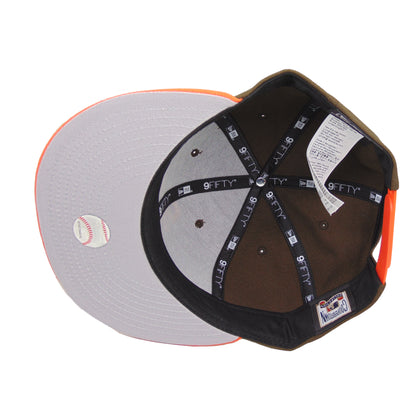 San Diego Padres 9FIFTY New Era Snapback Cap Walnut Orange