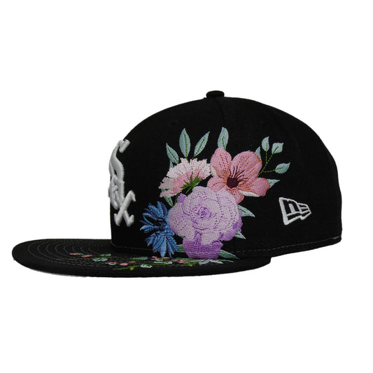 Chicago White Sox Floral New Era 59FIFTY Black Cap