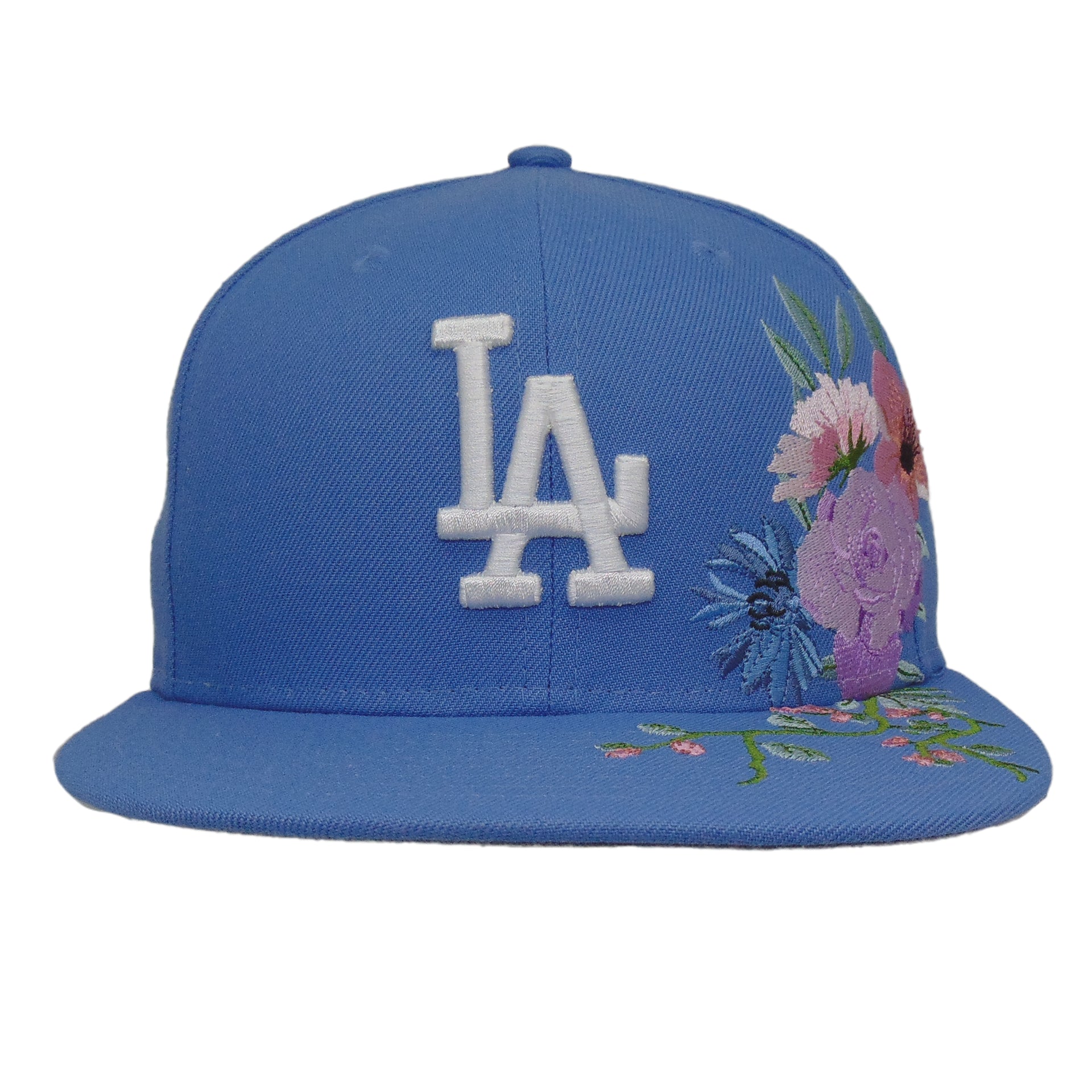 LA Dodgers Floral New Era 59FIFTY Cap Blue – JustFitteds