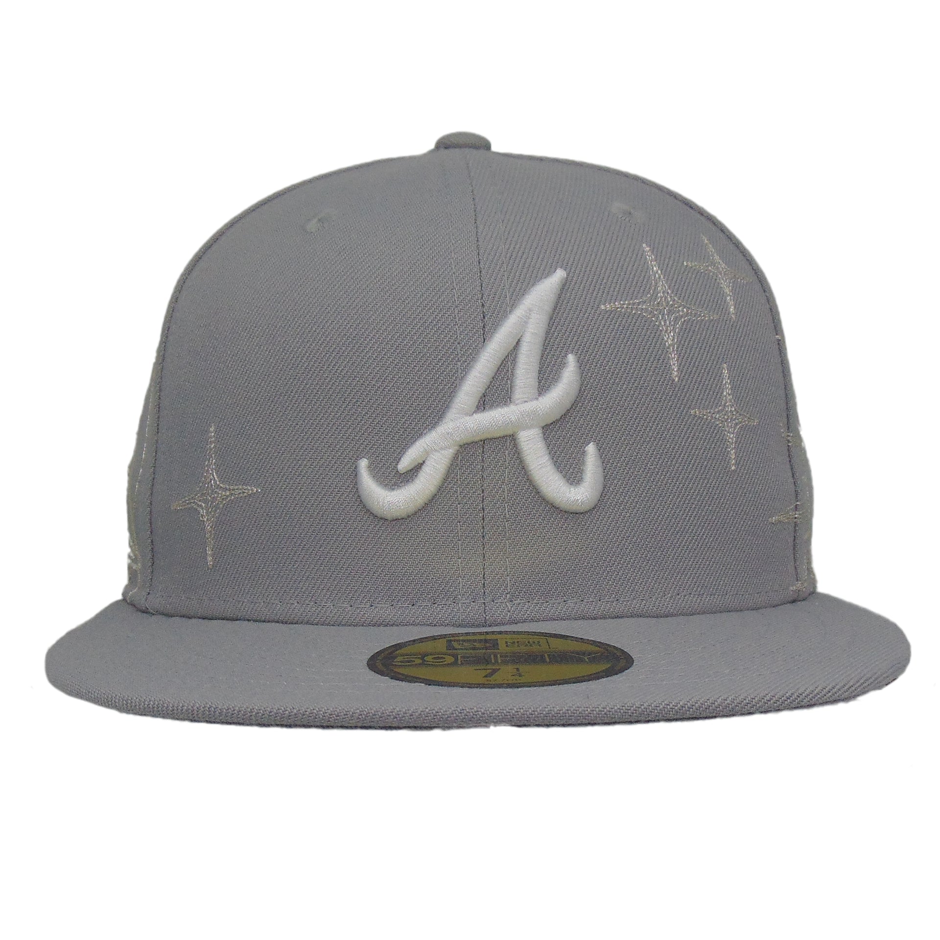 Atlanta Braves Zodiac New Era 59FIFTY Cap Grey – JustFitteds