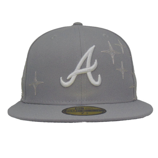 Atlanta Braves Zodiac New Era 59FIFTY Cap Grey