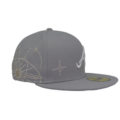 Atlanta Braves Zodiac New Era 59FIFTY Cap Grey