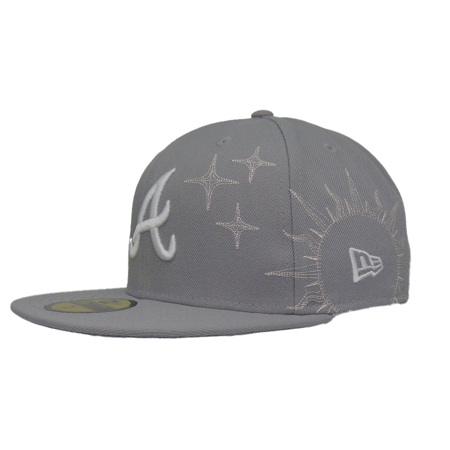 Atlanta Braves Zodiac New Era 59FIFTY Cap Grey