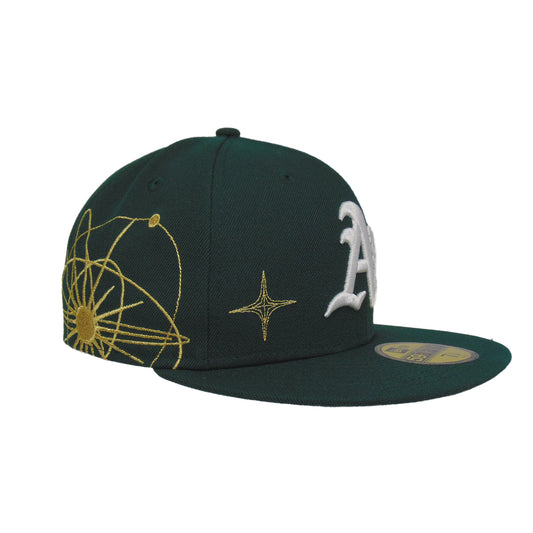 Oakland Athletics Zodiac New Era 59FIFTY Cap Dark Green
