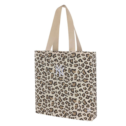 New Era Animal Print Tote Bag Yankees Leo stone Front View