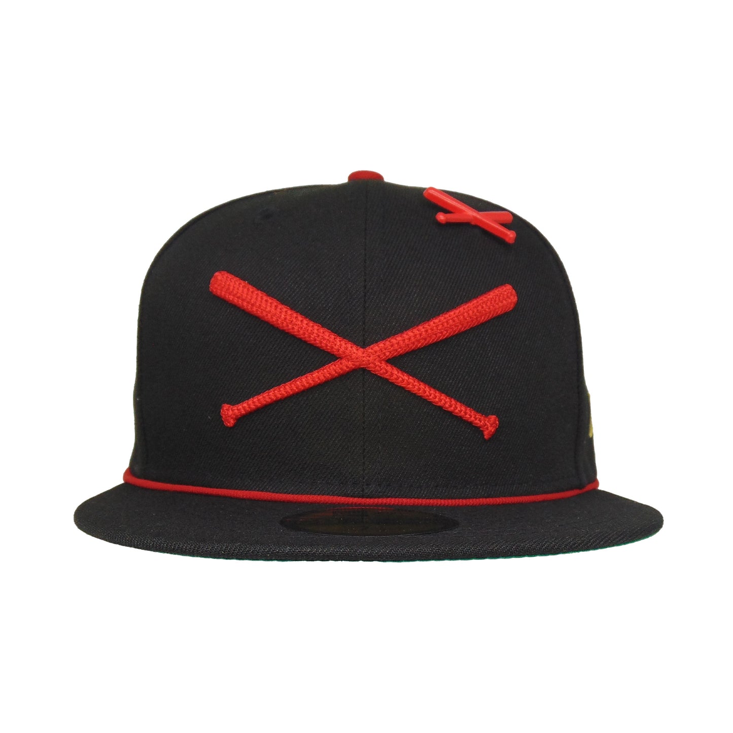 JustFitteds Heritage Collection Crossed Bats 59FIFTY New Era Cap BLK