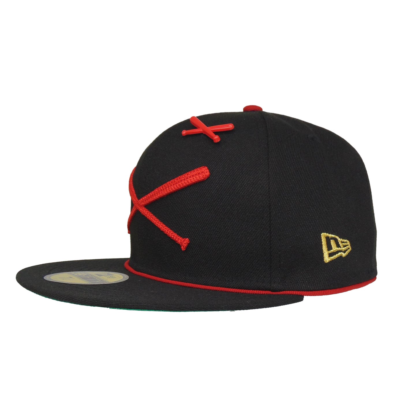 JustFitteds Heritage Collection Crossed Bats 59FIFTY New Era Cap BLK