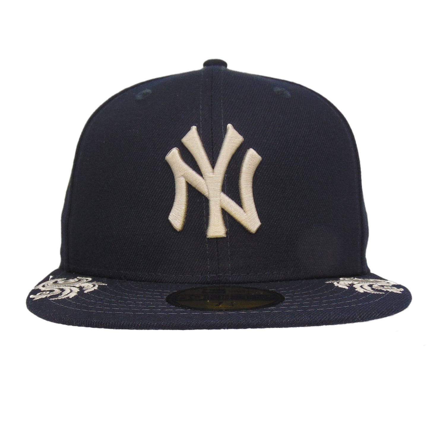 New York Yankees Custom 59FIFTY New Era Cap Script Navy