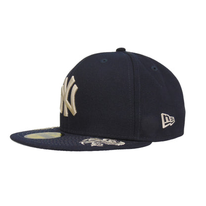 New York Yankees Custom 59FIFTY New Era Cap Script Navy