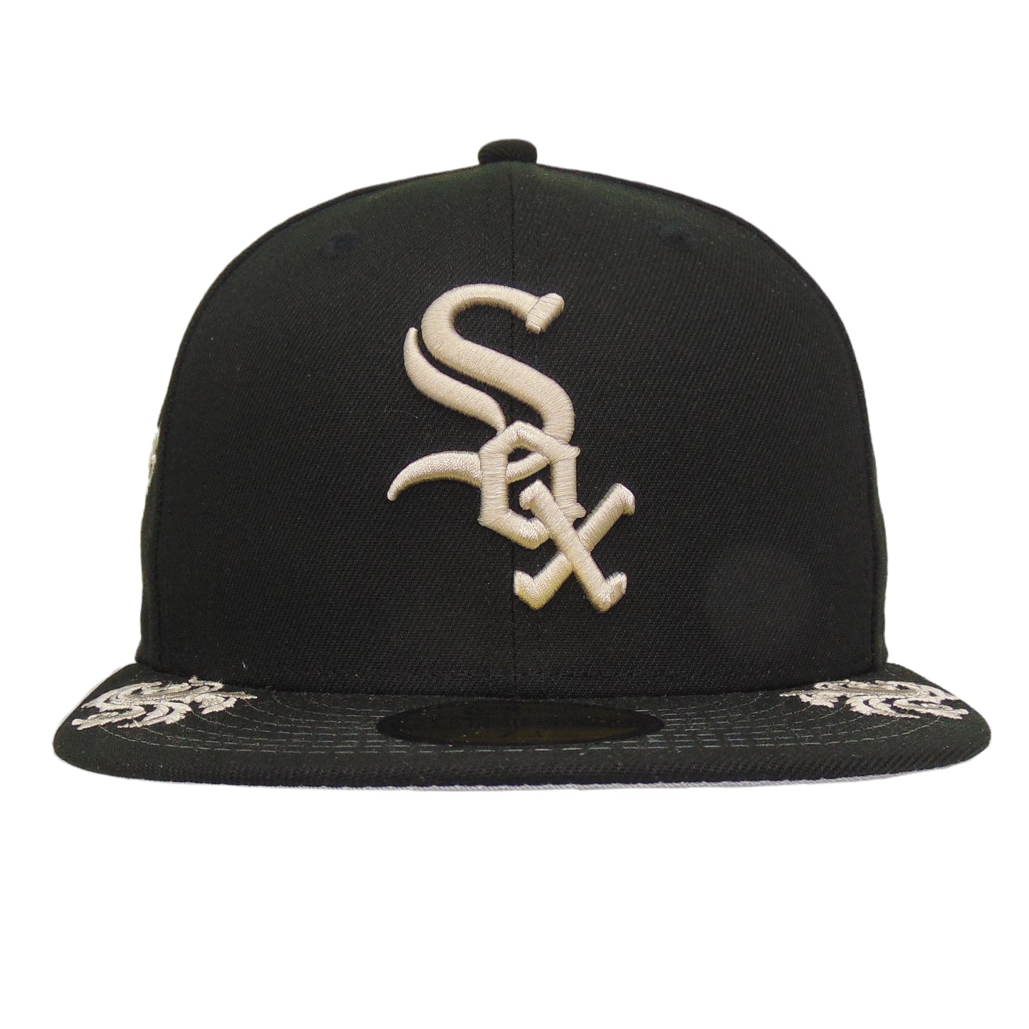 Chicago White Sox New Era 59FIFTY Script Black Cap