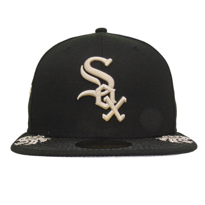 Chicago White Sox New Era 59FIFTY Script Black Cap