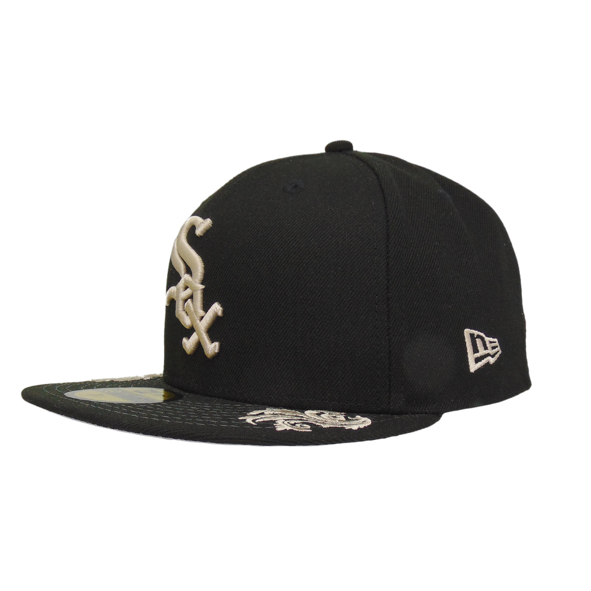 Chicago White Sox New Era 59FIFTY Script Black Cap
