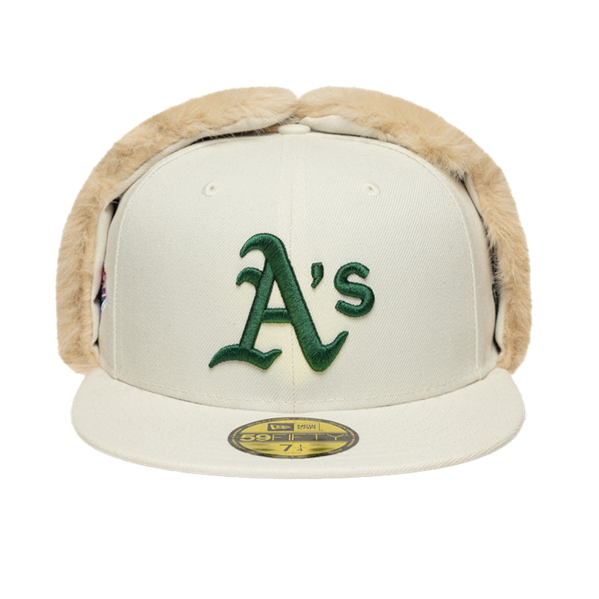 Oakland Athletics 59FIFTY New Era Dog Ear Cap Ivory WS1989