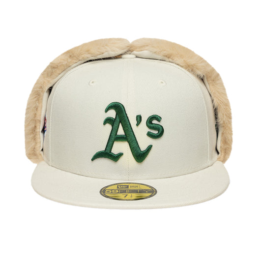 Oakland Athletics 59FIFTY New Era Dog Ear Cap Ivory WS1989
