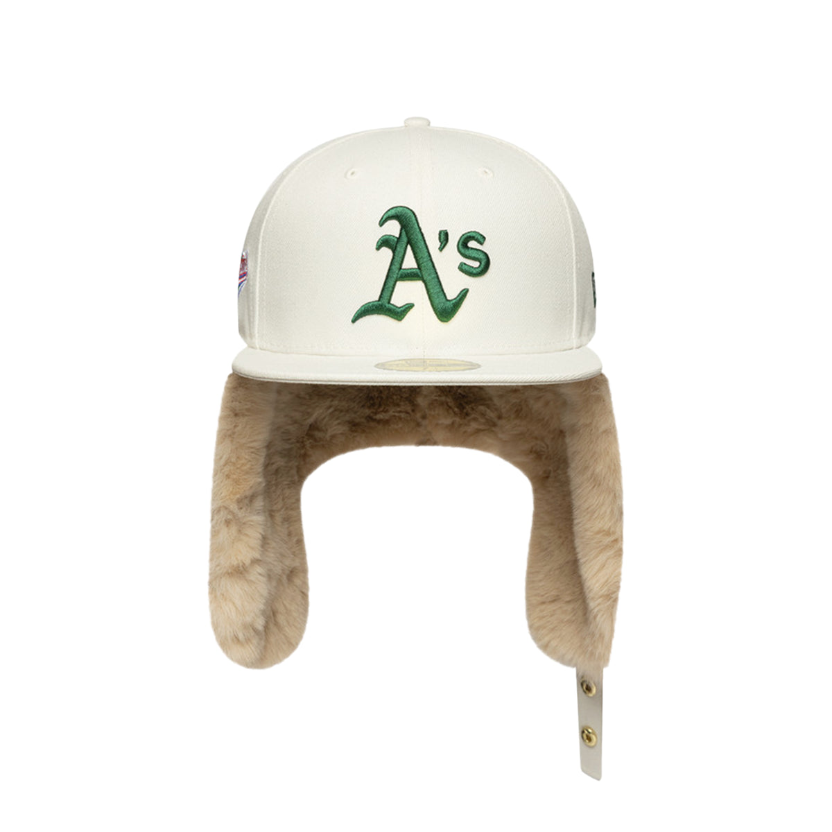 Oakland Athletics 59FIFTY New Era Dog Ear Cap Ivory WS1989