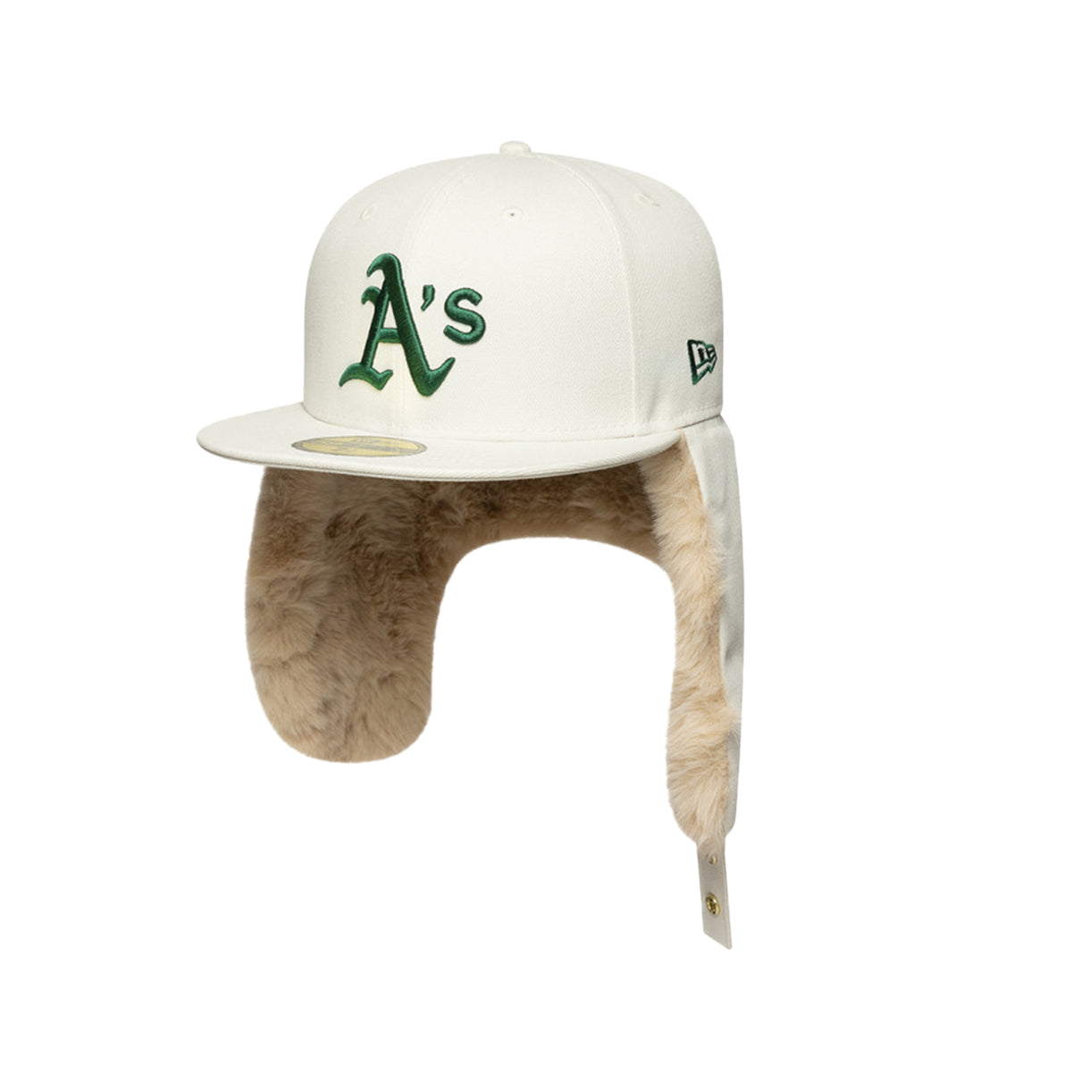 Oakland Athletics 59FIFTY New Era Dog Ear Cap Ivory WS1989