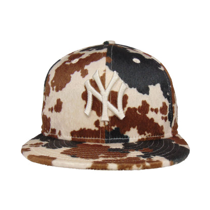 New York Yankees Animal Print 59FIFTY New Era Cap Cow beige
brown
black  Front View