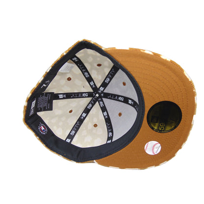 Los Angeles Dodgers Animal Print 59FIFTY New Era Cap Bambi chrome
brown Undervisor View